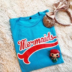 Disney’s little mermaid, baseball-style T-shirt!